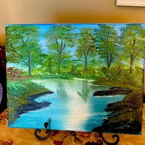 Hand painted painting on canvas